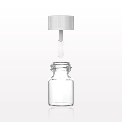 Glass Dramming Bottle With Spatula Glass Dramming Bottle With Spatula