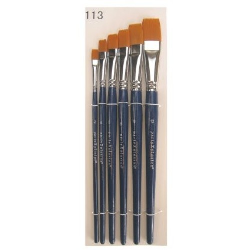 PXP Professional Colours Brush set in case 6 pieces (set of 6 flat brushes)