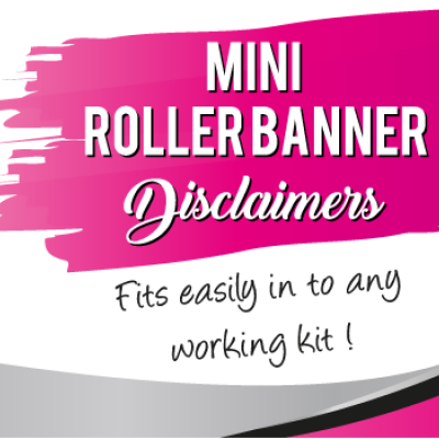 Mini Disclaimer Roller Banner
