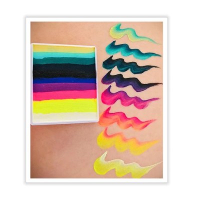 Face Paints Australia Rainbow Cake - edging - Fire Opal 50G