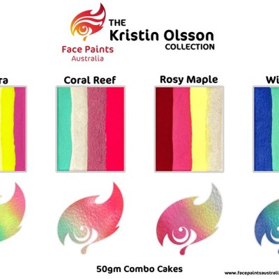 Face Paints Australia Combo 50g Kristin Olsson - Coral Reef Face Paints Australia Combo 50g Kristin Olsson - Coral Reef