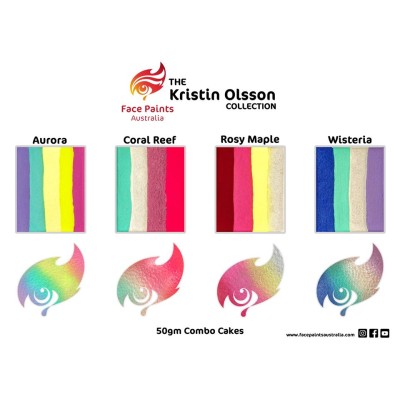 Face Paints Australia Combo 50g Kristin Olsson - Coral Reef Face Paints Australia Combo 50g Kristin Olsson - Coral Reef