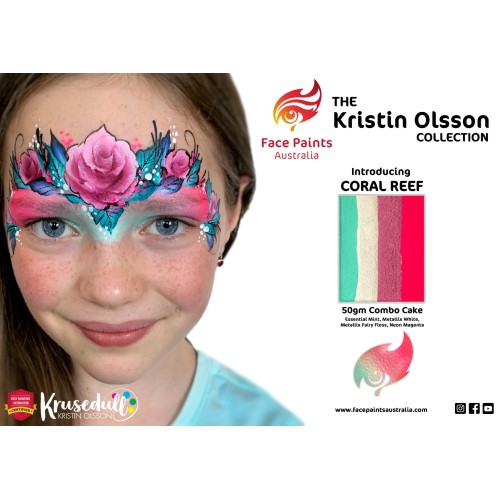 Face Paints Australia Combo 50g Kristin Olsson - Coral Reef (CORAL REEF)