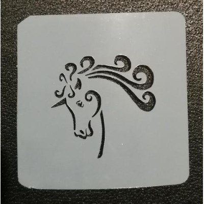 Unicorn Stencils - Curly Corn Unicorn Stencils - Curly Corn