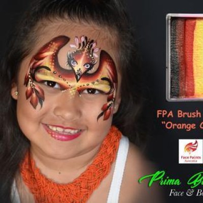 Face Paints Australia One Stroke Orange Chat