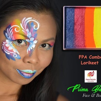 Face Paints Australia Rainbow Cake Lorikeet
