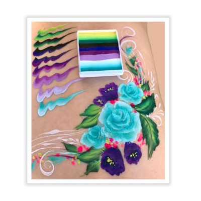 Face Paints Australia Rainbow Cake - edging - Lightning Ridge 50G