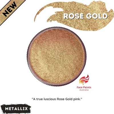 Face Paints Australia 30g Metallix Rose Gold