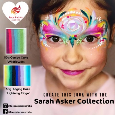 Face Paints Australia Rainbow Cake Wildflowers Face Paints Australia Rainbow Cake Wildflowers