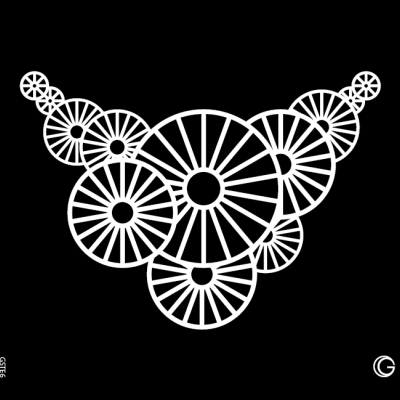 Glimmer Spiral Necklace Go Couture Stencil