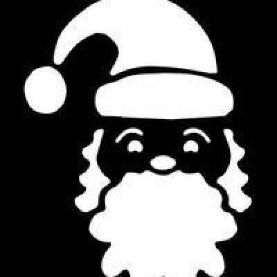 Glitter tattoo 087 Santa Face Pack Of 5 