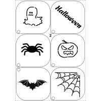 Grimas  Stencils Halloween 2 (Grimas Halloween 2)