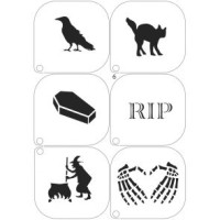 Grimas  Stencils Halloween 6 (Grimas Halloween Stencils 6)