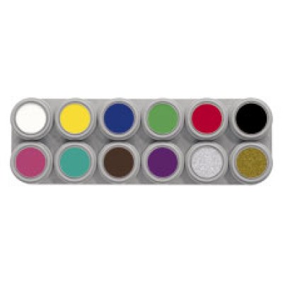 Grimas Water Make Up 12 Palette  - A