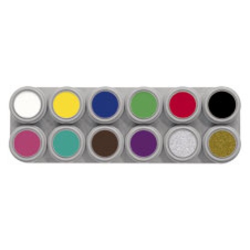 Grimas Water Make Up 12 Palette  - A (Grimas Water Make Up 12 Palette  - A)