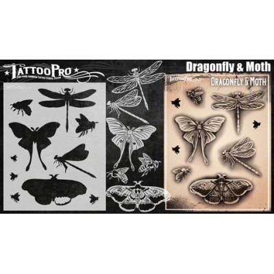 Airbrush  Tattoo Pro BIG DragonFly and Moth Airbrush  Tattoo Pro BIG DragonFly and Moth