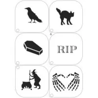 Grimas  Stencils Halloween 6 (Grimas Halloween Stencils 6)