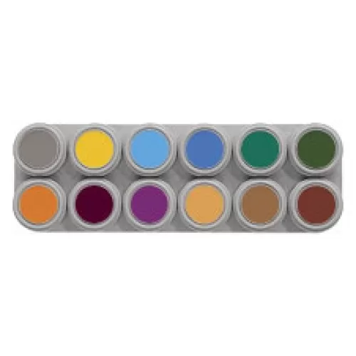 Grimas Water Make Up 12 Palette  - B (Grimas Water Make Up 12 Palette  - B)
