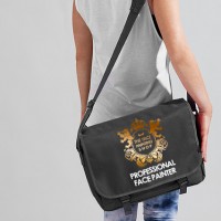 The Face Painting Shop Professional Kit Bag - Black (Black - with pink text)