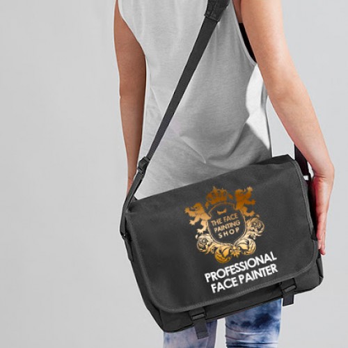 The Face Painting Shop Professional Kit Bag - Black (Black - with pink text)