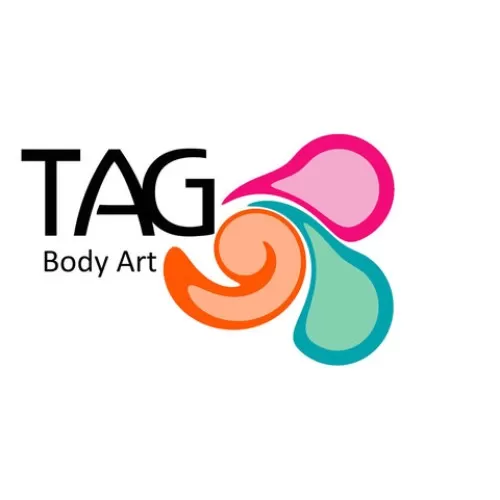 Tag Body Art 50g Split Cake Pearl Blue and Pearl Silver (PEARL BLUE  and PEARL SILVER)