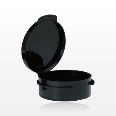Empty Black Round Hinged Jar 10ml Empty Black Round Hinged Jar 10ml
