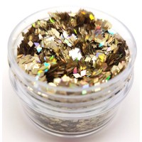 Chunky Glitter Pale Holo Gold Diamonds (Pale Gold Diamonds)