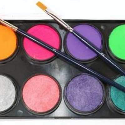 Face Paints Australia Neon and Metallic Palette