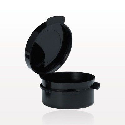 Empty Black Round Hinged Jar 5ml Empty Black Round Hinged Jar 5ml