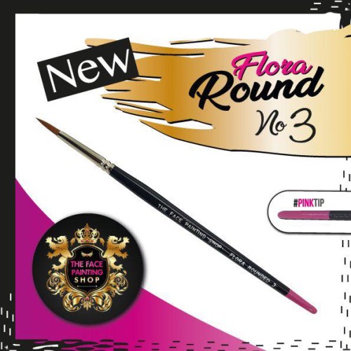 The Face Painting Shop Rounded Flora Brush Size 3 (*ROUNDED* FLORA 3)