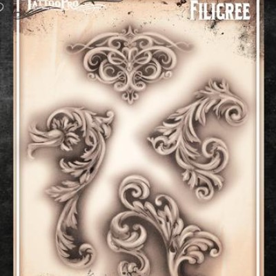 Airbrush Tattoo Pro Fancy Filigree 