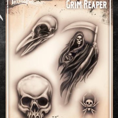 Airbrush Tattoo Pro Grim Reaper