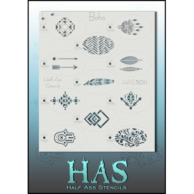 Half Ass Stencil Boho