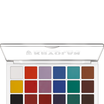 Kryolan AQUACOLOR SET 18 COLORS  