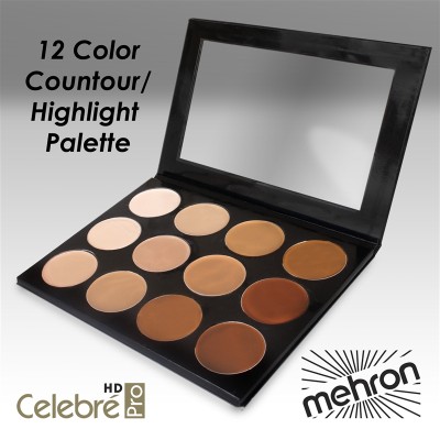 Mehron Pro HD Foundation Contour and Highlight Palette