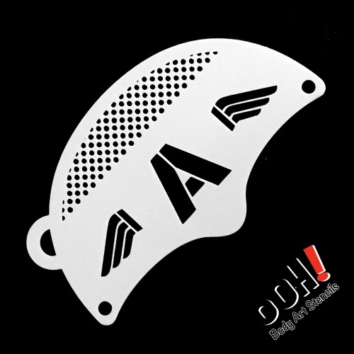 Ooh Body Art Stencil Mask Sergeant Patriot (Sergeant Patriot Mask K04)