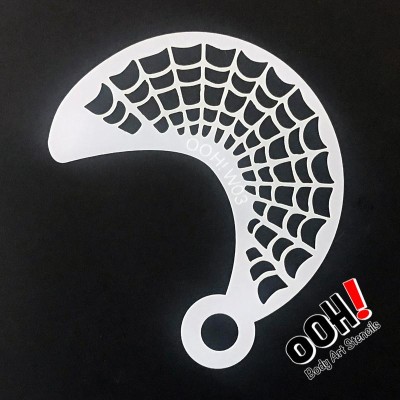 Ooh Body Art Stencil Wrap Spider Web  Ooh Body Art Stencil Wrap Spider Web