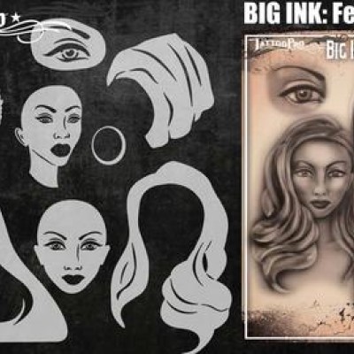 Airbrush  Tattoo Pro BIG Femme Fatale Airbrush  Tattoo Pro BIG Femme Fatale