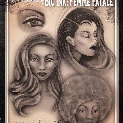 Airbrush  Tattoo Pro BIG Femme Fatale Airbrush  Tattoo Pro BIG Femme Fatale