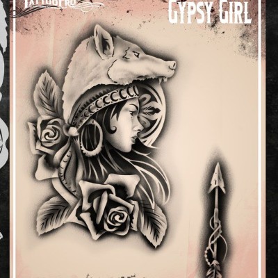 Airbrush Tattoo Pro Gypsy Girl Airbrush Tattoo Pro Gypsy Girl