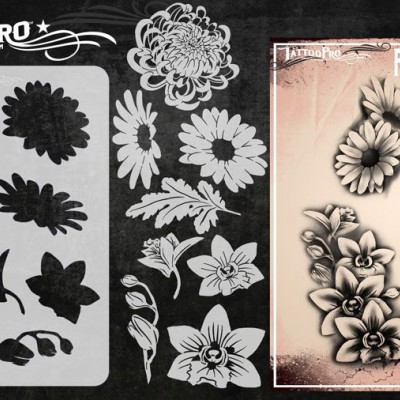 Airbrush  Tattoo Pro Pretty Flowers Airbrush  Tattoo Pro Pretty Flowers