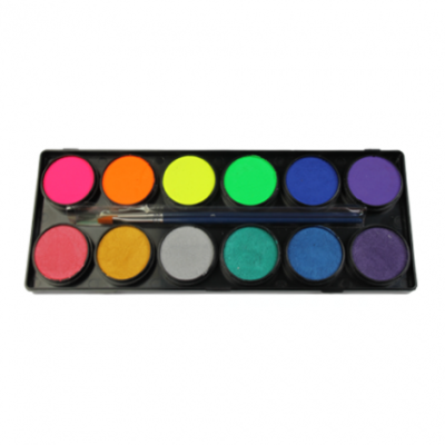 Diamond FX Palette 12 x 10g Neon/Metallic