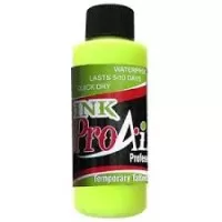 ProAiir Temp Tattoo Ink Flo Yellow 2OZ (INK FLO YELLOW 2OZ)
