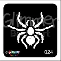 Glitter tattoo 024 Spider Pack Of 5 (024 Spider Pack Of 5)