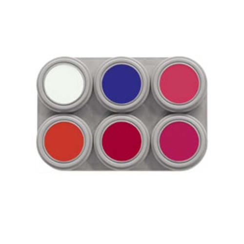 Grimas Fluorescent  UV Palette (GRIMAS Fluorescent  6 COLOR PALETTE)