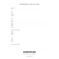 Kryolan Professional Make Up Charts (Kryolan Professional Make Up Charts)
