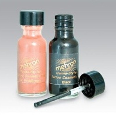 Mehron Henna Ink Dark Red, Brown Mehron Henna Ink Dark Red, Brown
