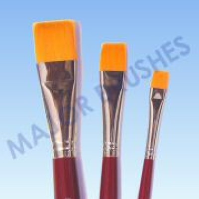 Major Brush Flat Size 3-4 - Red Handle