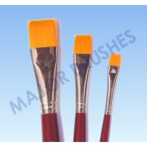 Major Brush Flat 1/4 - Red Handle (Major Brush Flat 1/4 - Red Handle)
