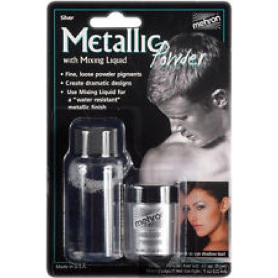 Mehron Metallic Powder Combo Pack Silver